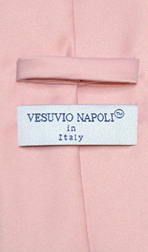 Vesuvio Napoli فيزوفيو نابولي ربطة عنق صلبة بلون وردي غامق للرجال - Image 2