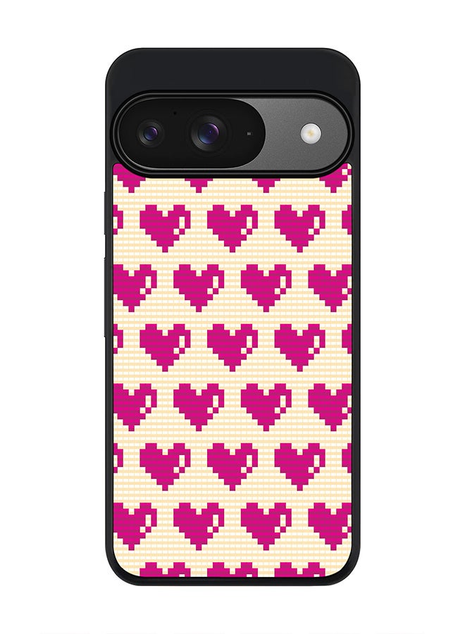 Stylizedd For Google Pixel 9 Case,Slim fit Camera Protection, Shockproof Thin Phone cover - Pixel Hearts - Image 1