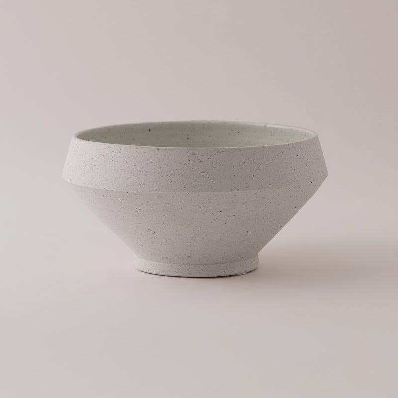 Homez Ceramic Decor Pot, Beige 25.5*25.5*13 Cm - Image 1