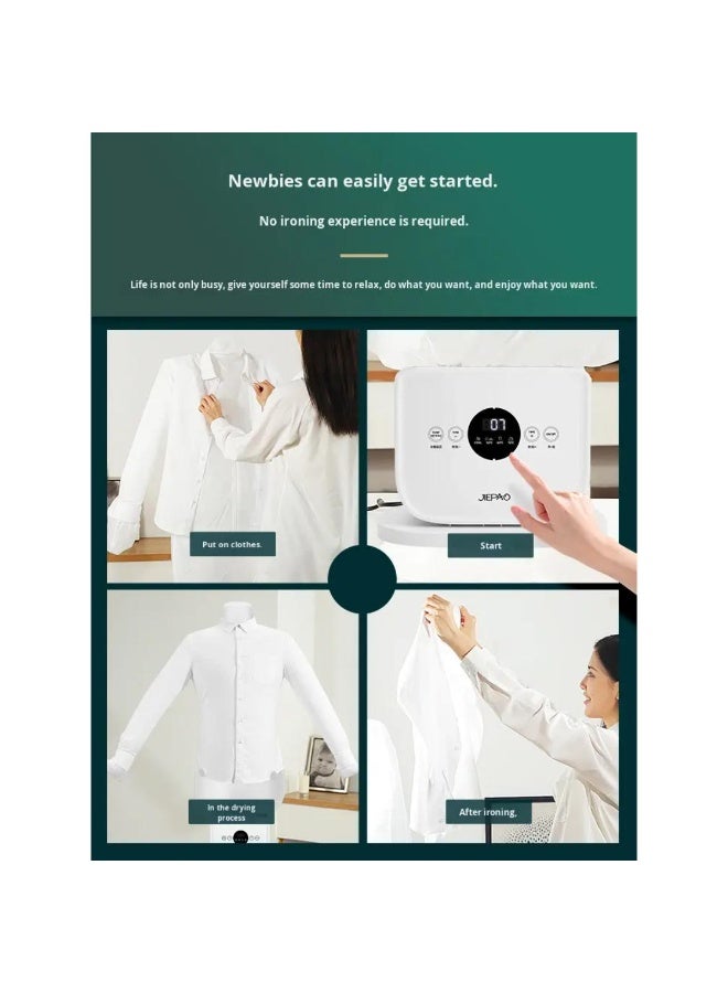 Tradeo 3-in-1 Automatic Clothes Ironing and Drying Machine for Shirts, Pants and Shoes – Smart Inflatable Garment Dryer with Digital Control - Image 3