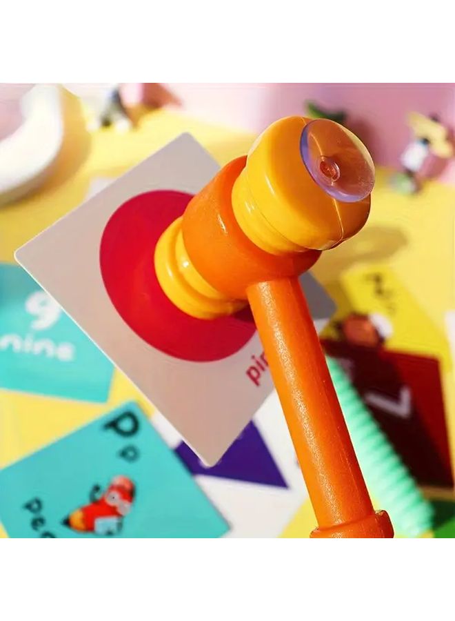 Learning Suction Cup Hammer Toy Educational Math ABC Flashcards Vocabulary Builder 1pc Random Color - Image 4