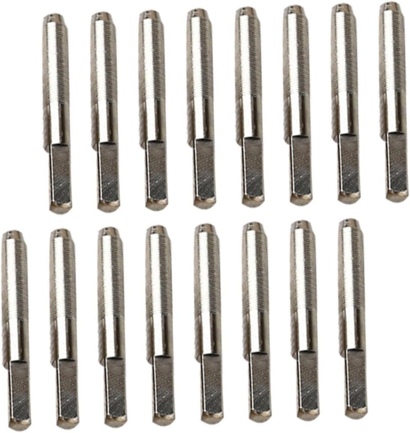 Toddmomy 16pcs Zither Tuning Nails for Lyre Stringed Instruments Fixing for Harpsichord Guzheng and Dulcimer Easy Installation Silver Finish - Image 1