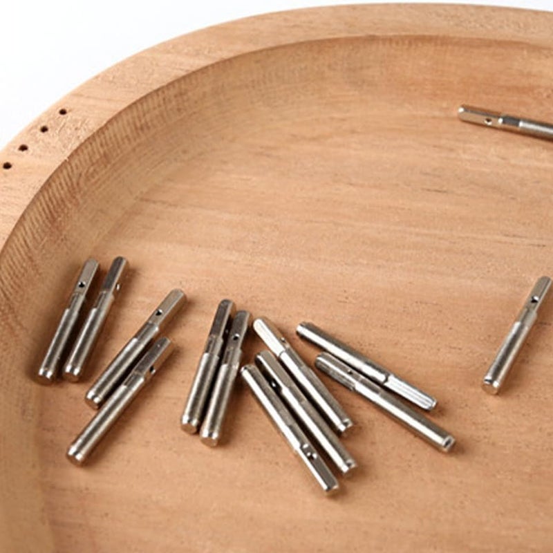 Toddmomy 16pcs Zither Tuning Nails for Lyre Stringed Instruments Fixing for Harpsichord Guzheng and Dulcimer Easy Installation Silver Finish - Image 4