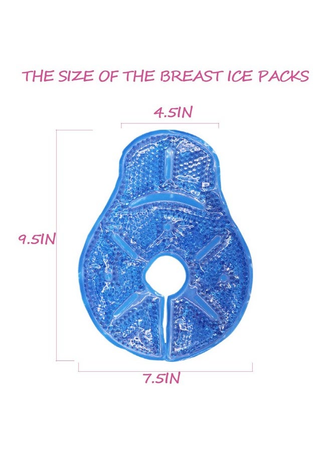 Coldcool The Breastfeeding Essentials For Nursing Motherssoothing Breast Gel Padshot Or Cold Gel Packs For Breastfeeding & Pumping 2 Breast Ice Packs For Breast Augmentation Post Surgery Pain Relief  - Image 5