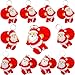 Roaqua 20 Packs Bulk Christmas Santa Claus Mini pop Fidget Gifts for School Holiday Kids Party Favors Supplies and Classroom Students Prizes - Image 2