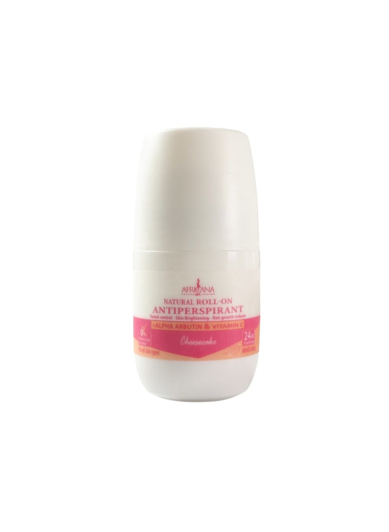 AFRICANANPC Africana Natural Deodorant Roll-On – cheesecake Scent 60ML - Image 1