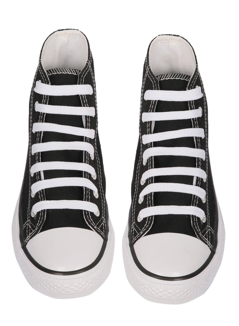 Ladies Shoes High top Black  - Image 2
