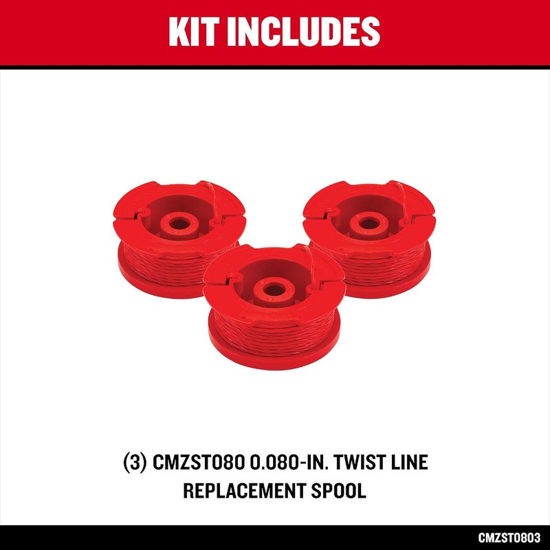 CRAFTSMAN خط تقليم الحشائش، 0.08 بوصة، عبوة 3، 20 قدم، خط ملتوي (CMZST0803) - Image 2