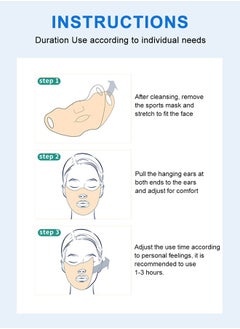 APPTI 5-Piece Golf Sunscreen Facial Mask Outdoor UV Mask Suitable For Outdoor Sports  - Image 3