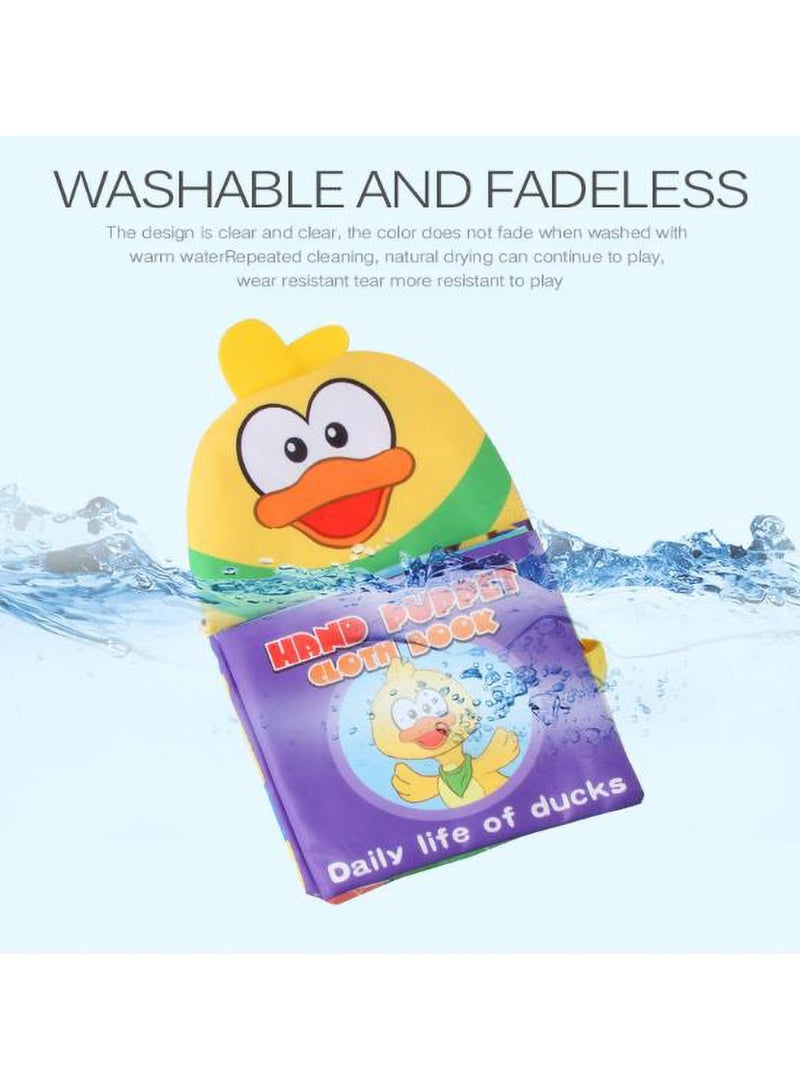 SYOSI Baby Books, Soft Book Duck Cloth Hand Puppet Sensory Books, Interactive Books Early Learning, Newborn Essentials Infant Gifts for Baby Boys Girls 3-12 Months  - Image 2