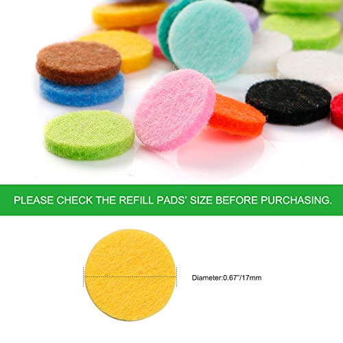 Maromalife 60 PCS Essential Oil Refill Pads, 0.67 Inch Felt Pads Aromatherapy Replacement Pads for Diffuser Necklace Diffuser Bracelet Car Diffuser Vent Clip Multi-Colored - Image 5