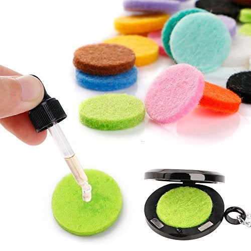 Maromalife 60 PCS Essential Oil Refill Pads, 0.67 Inch Felt Pads Aromatherapy Replacement Pads for Diffuser Necklace Diffuser Bracelet Car Diffuser Vent Clip Multi-Colored - Image 3