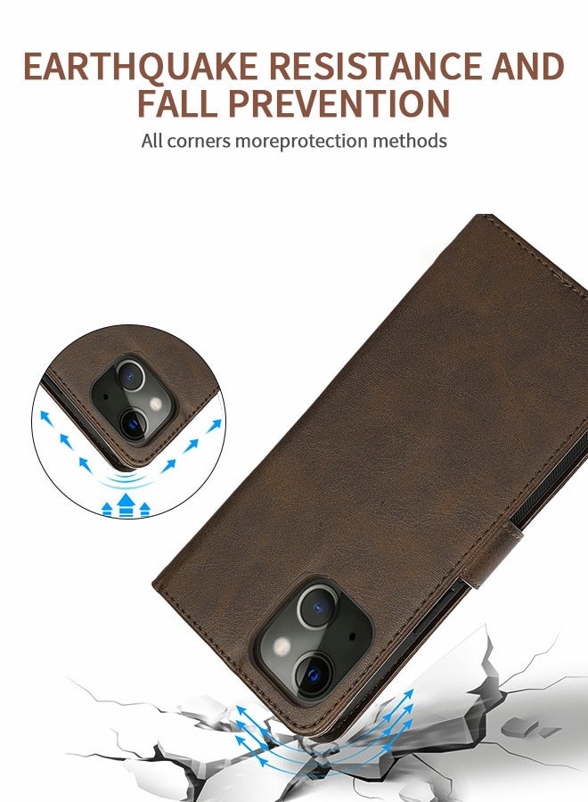 GROIC Cover for IPhone 14 6.1Inch Case,2-in-1 Wallet-Case Luxury Vegan Leather, Detachable Shockproof Phone Case, Card Slot Protection, 2-Way Flip Magnetic Stand - Image 5