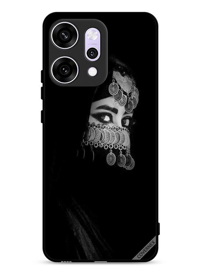 Covernex Oppo Reno14 Pro Protective Case Cover Beautiful Eyes Girl Having Face Jewellery
