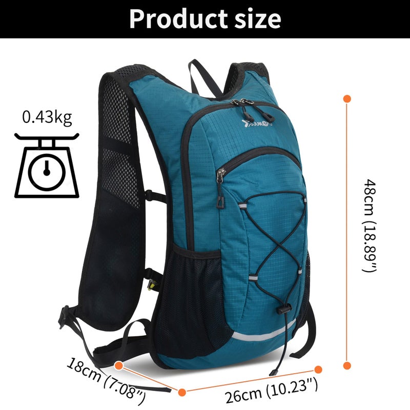 DOJUNS Hiking Backpack Lightweight Travel Backpack 20L Waterproof Hiking Daypacks Camping Backpack for Men Women (Lake Blue) - Image 5