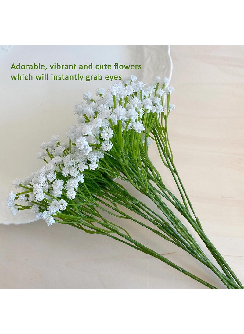 EXCEL IMPEX - EXCEL IMPEX Insej Artificial Artificial gypsophila Small Flower Bunch Babys Breath gypsyiesBest Filler for Flower vase Arrangements Pack of 1 - Image 1