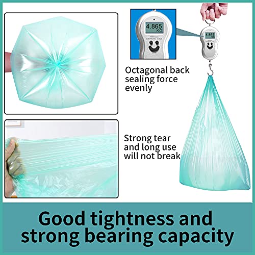 SWIHELP Trash Bags, 5 Rolls/100 Counts Small Garbage Bags for Office, Kitchen,Bedroom Waste Bin,Colorful Portable Strong Rubbish Bags,Wastebasket Bags - Image 5