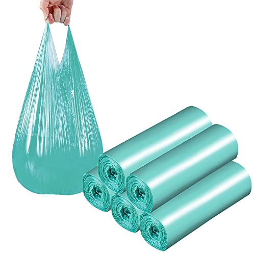 SWIHELP Trash Bags, 5 Rolls/100 Counts Small Garbage Bags for Office, Kitchen,Bedroom Waste Bin,Colorful Portable Strong Rubbish Bags,Wastebasket Bags - Image 1
