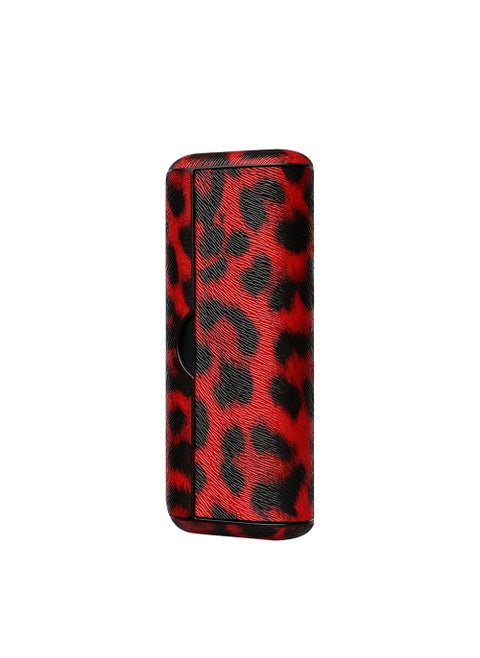 Protective Case For Iqo Iluma Prime Heating Non-combustion Charging Case Pu Material Leopard Red