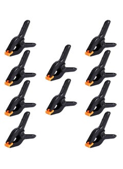 SYOSI Small Spring Clamps, SYOSI 10 Packs of 3.5 Inch Plastic Professional Heavy Duty Clips for Crafts, Backdrop Stand, Photography, Home Improvement  - Image 1