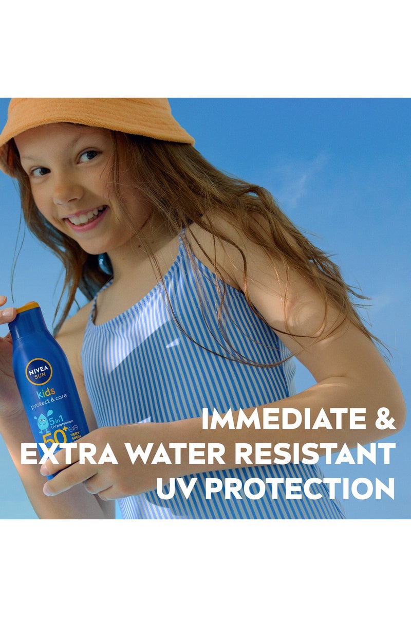 Nivea Sun Kids Sunscreen Lotion Spf 50+Skin Protection Pack Of 2 - Image 4