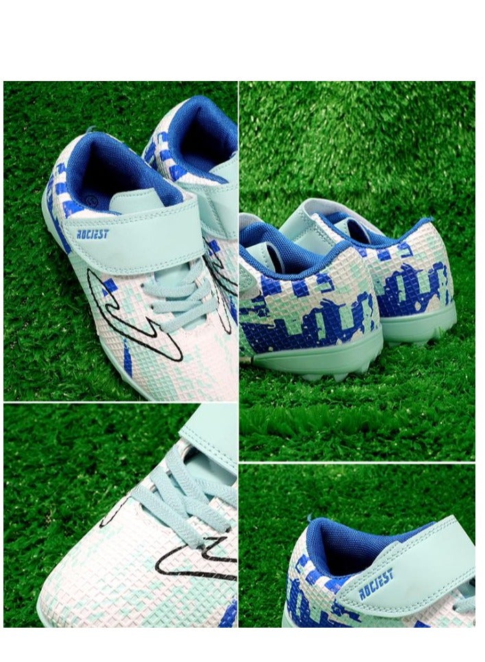 Children's Professional Football Shoes With Broken Nails, Anti Slip Training Shoes, Velcro Sneakers  - Image 3