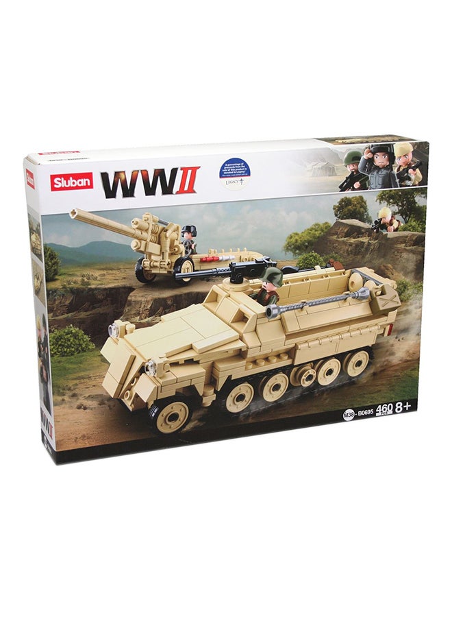 مجموعة شاحنات نصف مجنزرة من الحرب العالمية الثانية من 460 قطعة طراز Sd.Kfz. 251 K18 38 x 28.5 x 6.7سم - Image 2