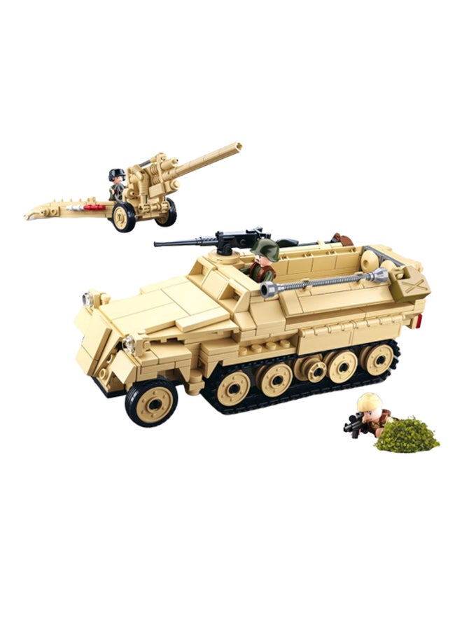 مجموعة شاحنات نصف مجنزرة من الحرب العالمية الثانية من 460 قطعة طراز Sd.Kfz. 251 K18 38 x 28.5 x 6.7سم - Image 1