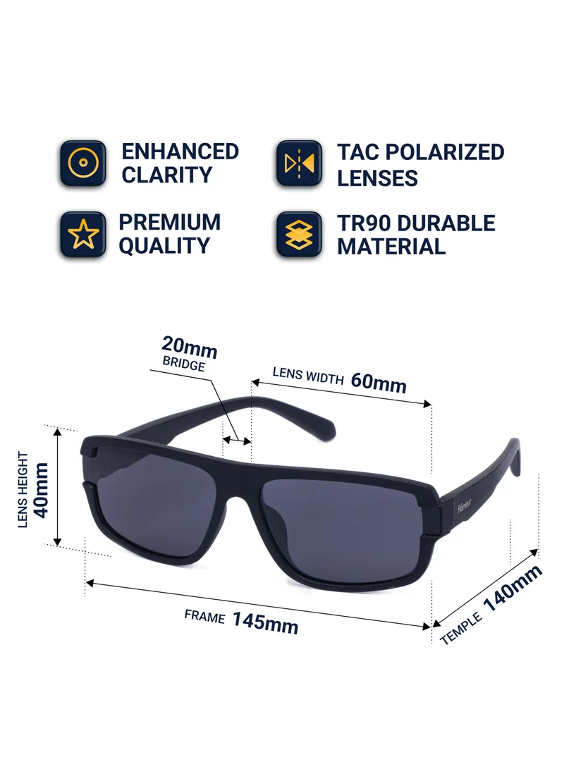 flâneur Stylish Polarized Sunglasses for Women & Men Square-Frame - UV Protection, Lightweight, Scratch-Resistant, Trendy Eyewear & Accessories