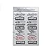 Kungfu Graphics Micro Sponsor Logo Racing Sticker Sheet Universal 72X 102 inch Black - Image 2