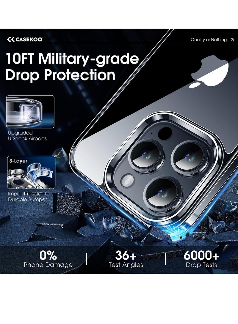 ELTRAZONE iPhone 15 Pro Max Case Crystal Clear, [Never Yellow Technology] [10FT Mil-Grade Protection] Transparent Slim Cover Women Men iPhone 15 ProMax Case 6.7'' 2023, Clear - Image 3