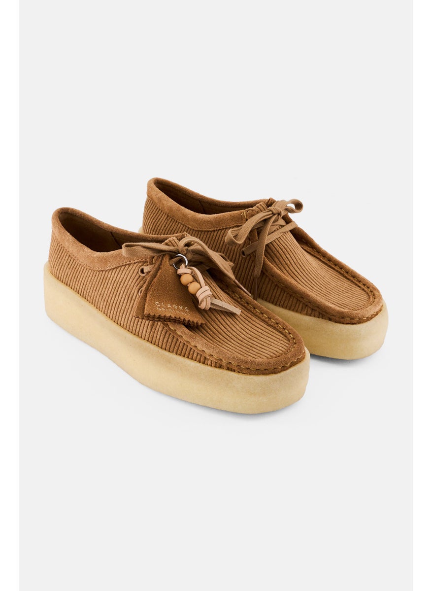 clarks Women Lace Up Casual Shoes, Tan  - Image 1