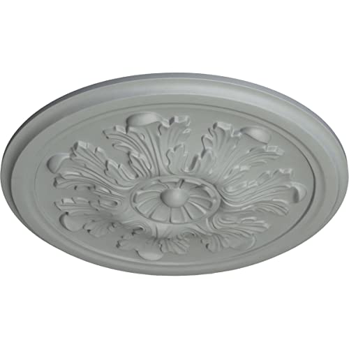 Ekena Millwork 12 3/4"OD x 7/8"P Legacy Acanthus Ceiling Medallion (Fits Canopies up to 3 1/2") (color may vary) - Image 2
