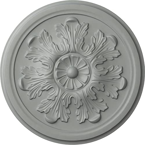 Ekena Millwork 12 3/4"OD x 7/8"P Legacy Acanthus Ceiling Medallion (Fits Canopies up to 3 1/2") (color may vary) - Image 1