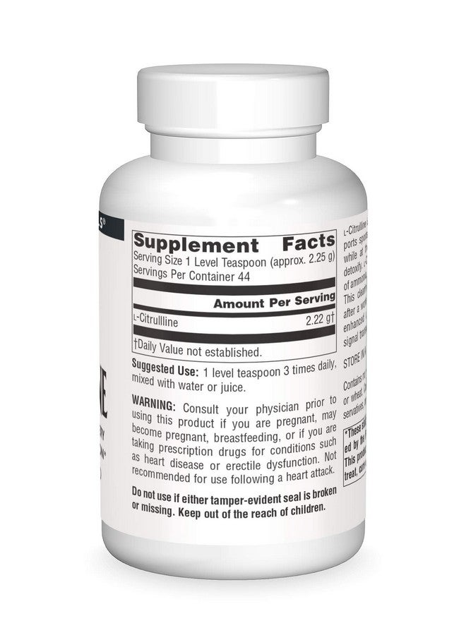 Source Naturals Source Naturals L-Citrulline Powder, Supports Exercise Recovery, Energy, and Detoxification - 100g  - Image 3