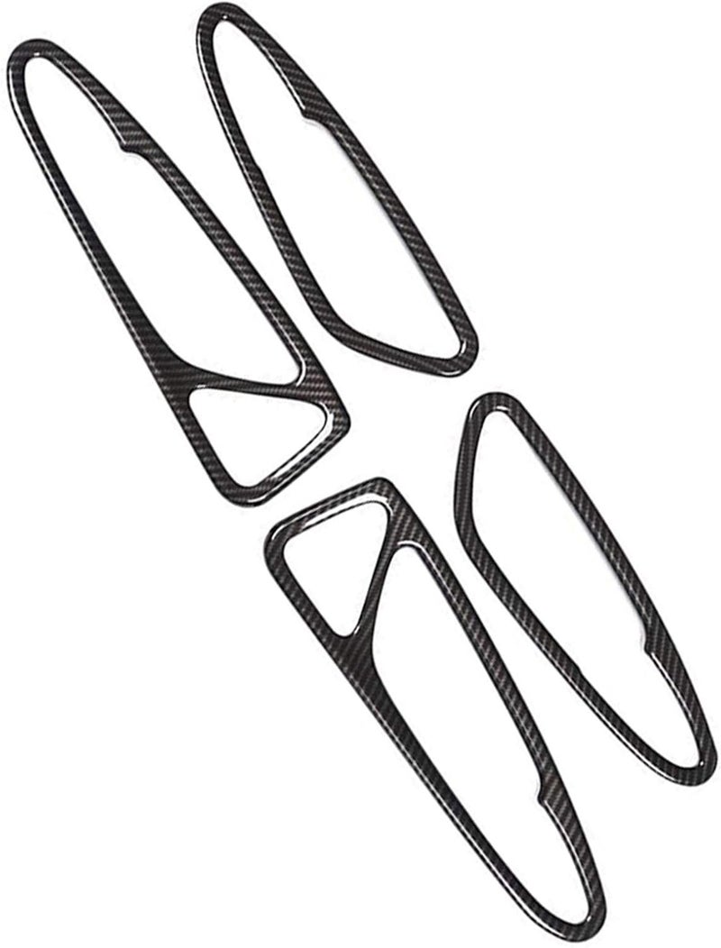 QASULER Carbon Fiber Style Door Handle Trim for Alfa Romeo Stelvio - Image 5