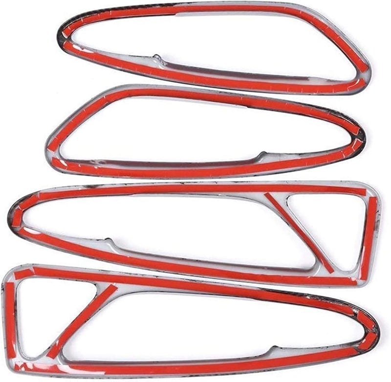 QASULER Carbon Fiber Style Door Handle Trim for Alfa Romeo Stelvio - Image 4