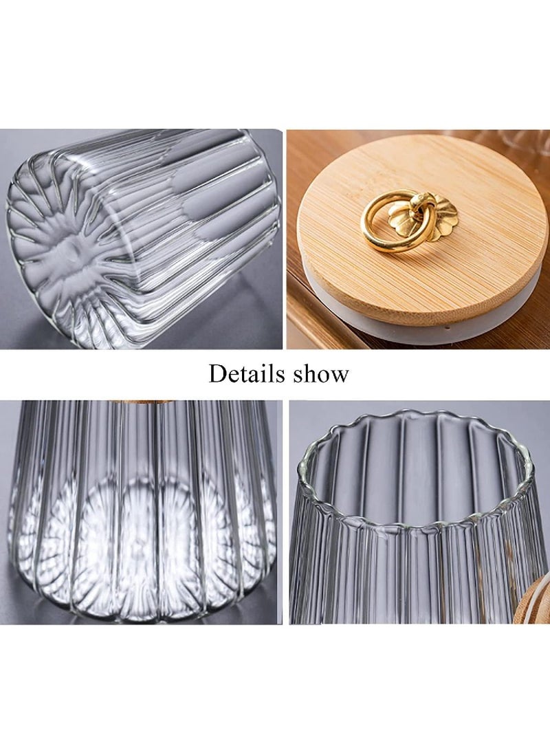 Homesmiths Borosilicate Glass Storage Jar with Airtight Bamboo Lid and Metal Handle, Tapered Shape, 600ml – Stylish and Durable Kitchen Storage Solution - Image 5