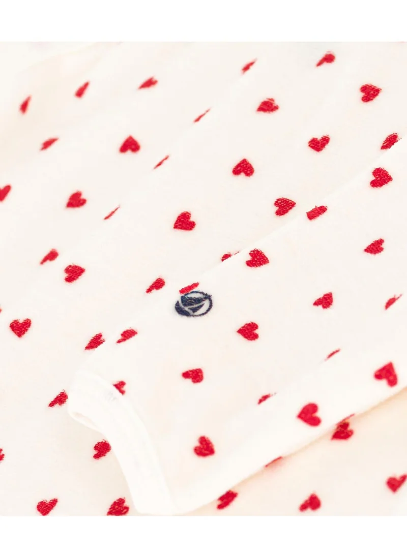 بيتي باتو Babies' Heart Patterned Velour Pyjamas