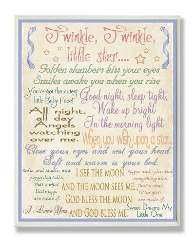 Stupell Industries The Kids Room by Stupell Twinkle Twinkle, Good Night Sleep Tight Rectangle Wall Plaque - Image 4