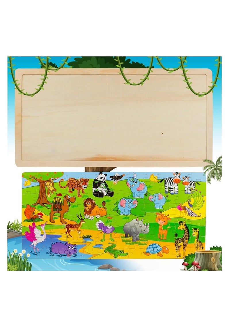 الغابة موضوع اللغز الخشبي - ألعاب ألغاز متنوعة للأطفال | لعبة تعليمية للتفكير النقدي وحل المشكلات | لغز التنمية المعرفية الممتعة للأطفال - Image 5