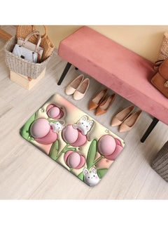 Happy Home Ultra Thin Super Absorbent - Quick Dry Bath Mat - Stylish Non-Slip Design - Machine Washable and Durable for Your Bathroom - Non-Slip Bath Mats - Modern and Beautiful Mat  - Image 3