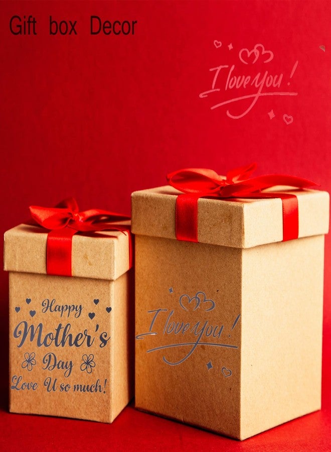 ElodieAu 12 قطعة من ملصقات بالونات عيد الأم، ملصقات حروف "عيد أم سعيد"، ملصقات هدايا للأم يمكنك صنعها بنفسك، لتزيين الجدران والنوافذ والصناديق ومستلزمات الحفلات والديكور المنزلي - Image 3