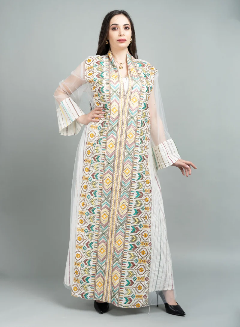 IKKXA Kuwaiti Jalabiya IK1604 White