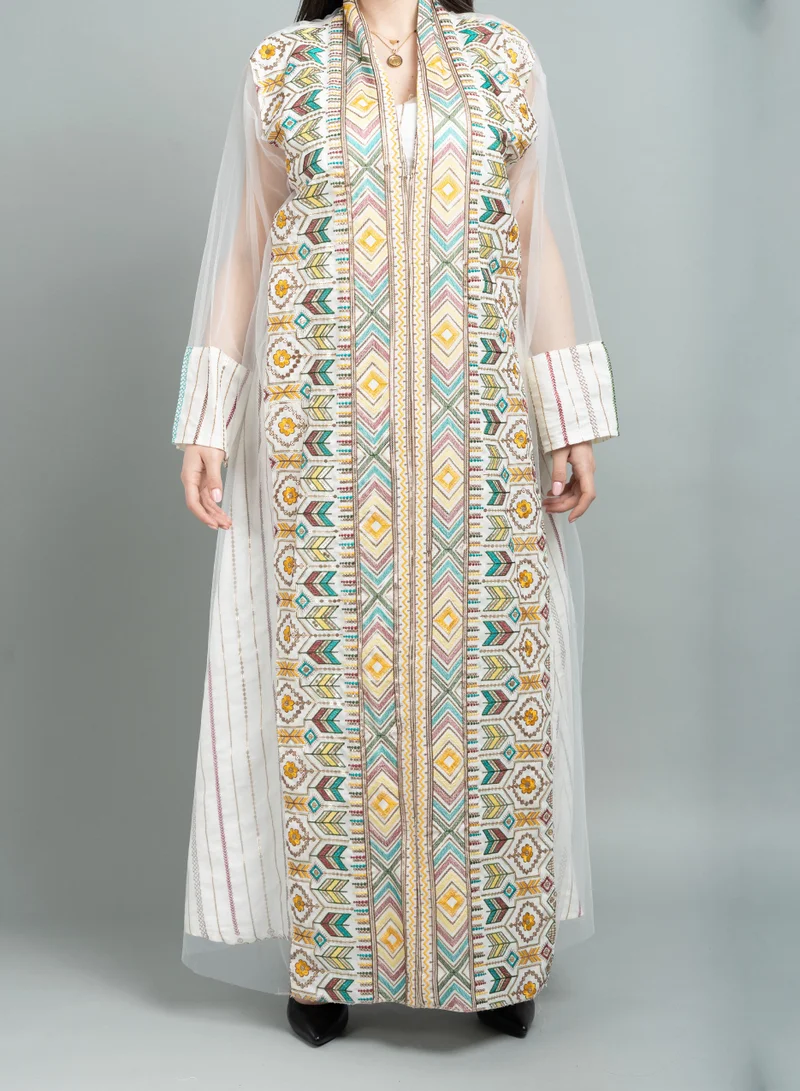 IKKXA Kuwaiti Jalabiya IK1604 White