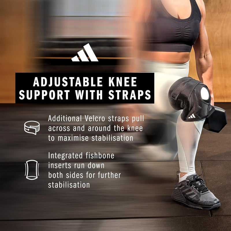 adidas Adjustable Knee Support with Straps - XL - Image 4