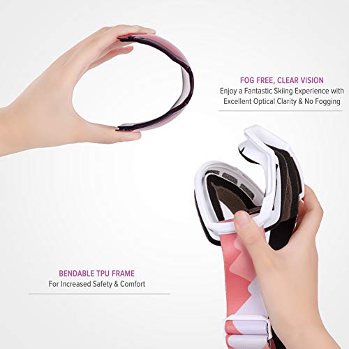 OutdoorMaster Kids Ski Goggles, Snowboard Goggles - Youth Snow Goggles - Gloaming - Image 2