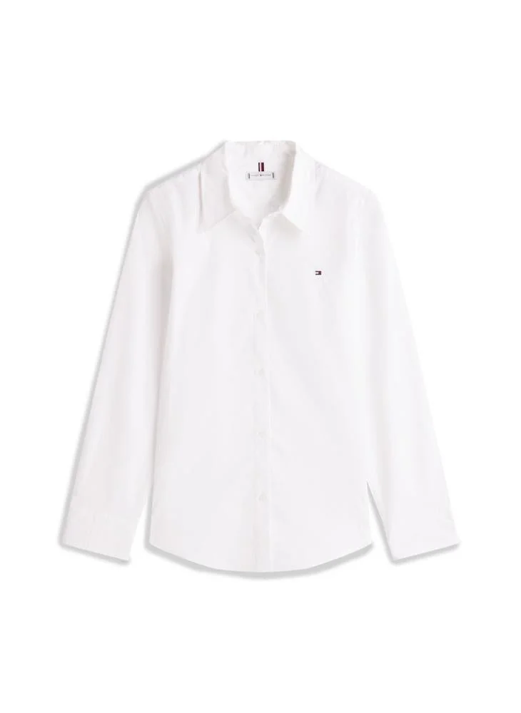 TOMMY HILFIGER  Essential Linen Relaxed Fit Shirt for Women | Best Price UAE