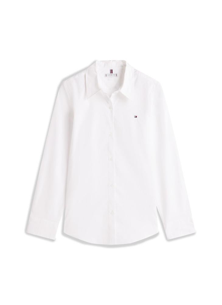 TOMMY HILFIGER Regular Fit Flag Embroidery Poplin Shirt - Image 5