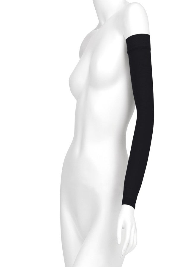 Juzo Dynamic Varin 3511, Compression Armsleeve with Silicone Top Band, 20-30 mmHg Regular, 1 (I), Black - Image 1